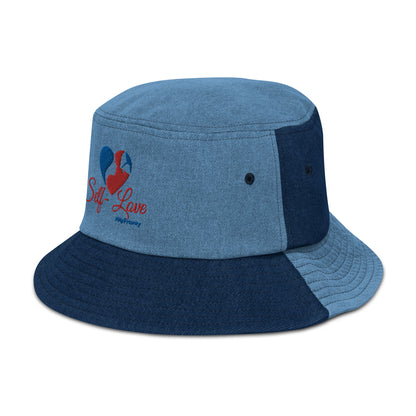 Self Love Denim bucket hat