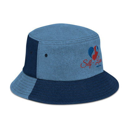 Self Love Denim bucket hat