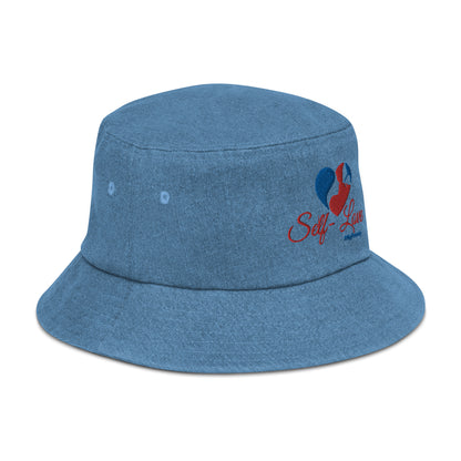 Self Love Denim bucket hat